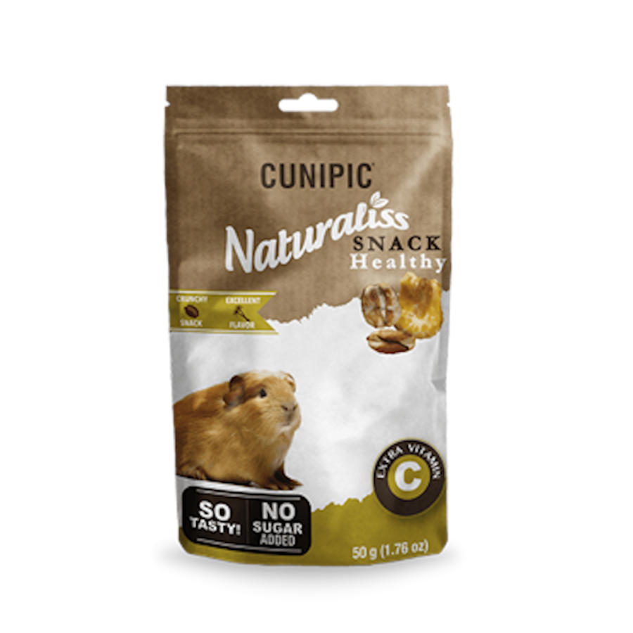 0.05 KG Cunipic Naturaliss Healthy Vitamin C petisco de cereais para cobaias