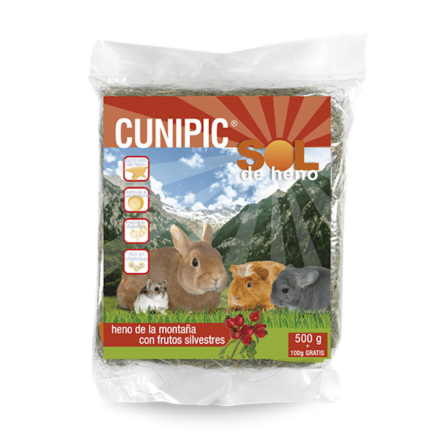 0.5 KG Cunipic Feno de Montanha com Dente de Leão para roedores