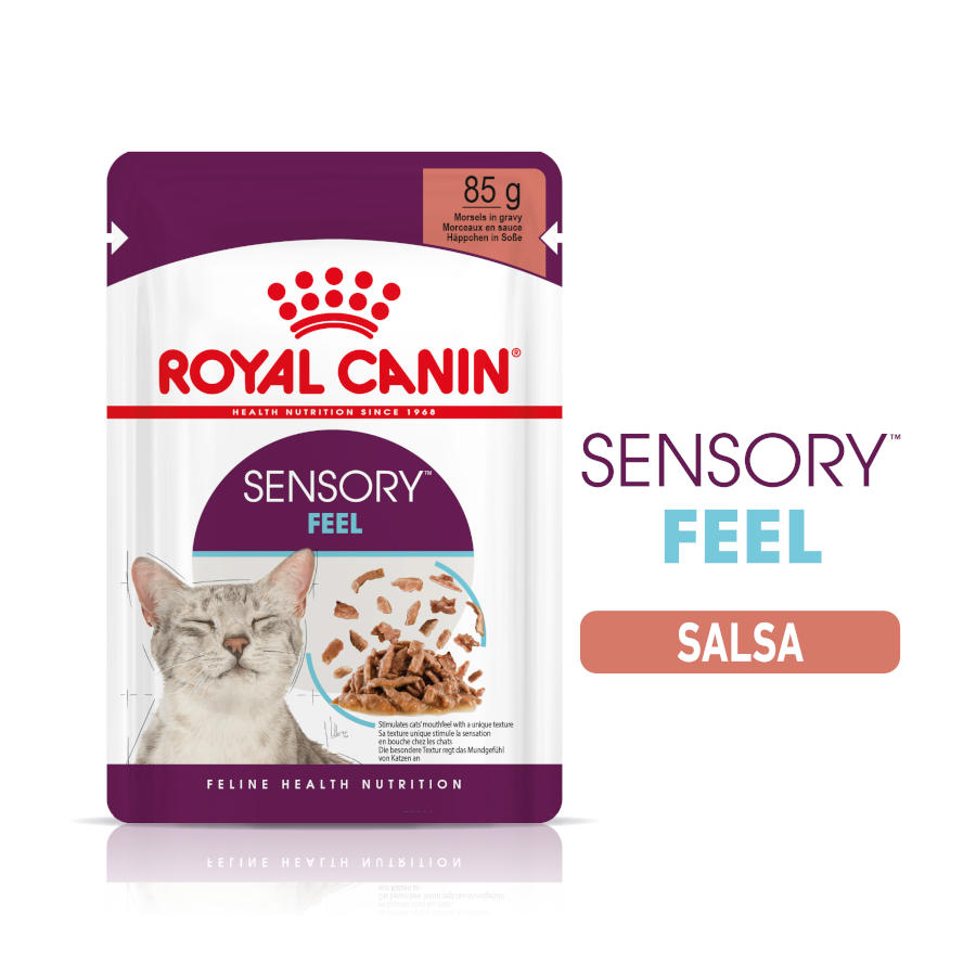 85 g Royal Canin Adult Sensory Feel molho saqueta para gatos