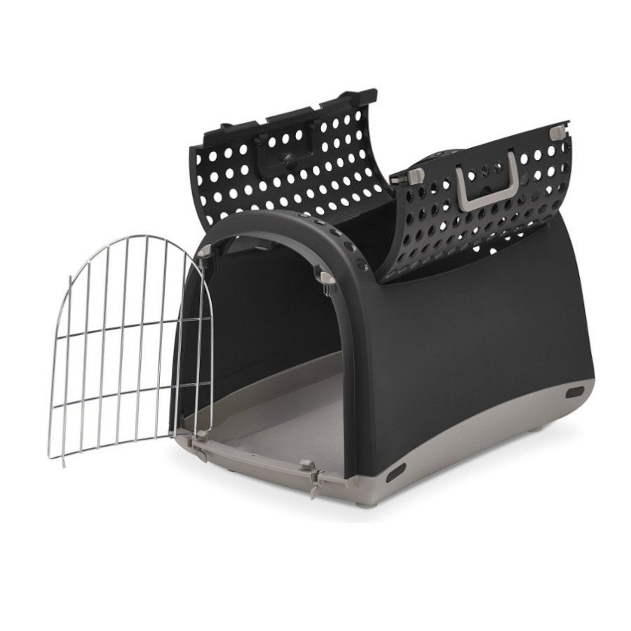 Imac Linus Transportadora Cinza Antracite para gatos