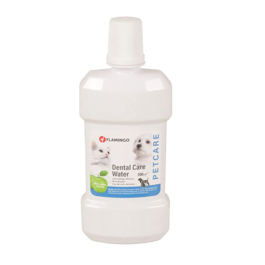 0.3 L Flamingo Petcare Colutório de Maçã para cães e gatos