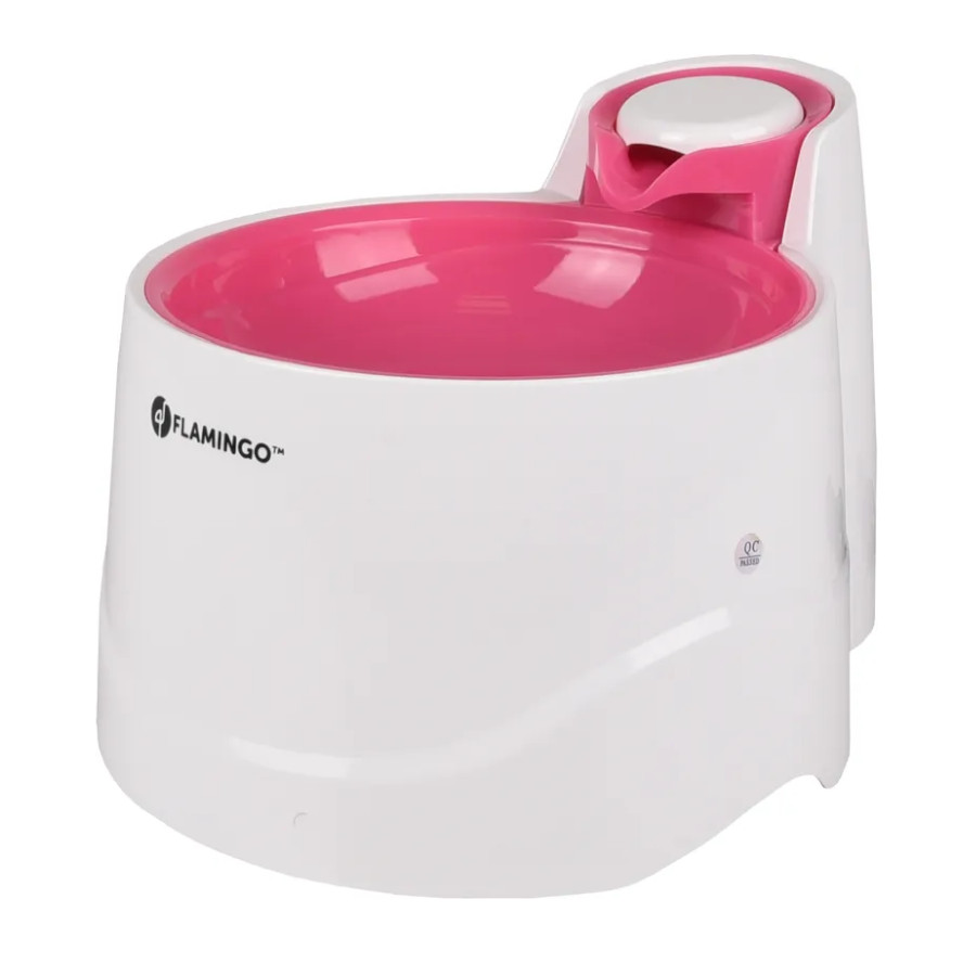 Flamingo Bellagio Bebedouro Automático Branco e Rosa para cães e gatos