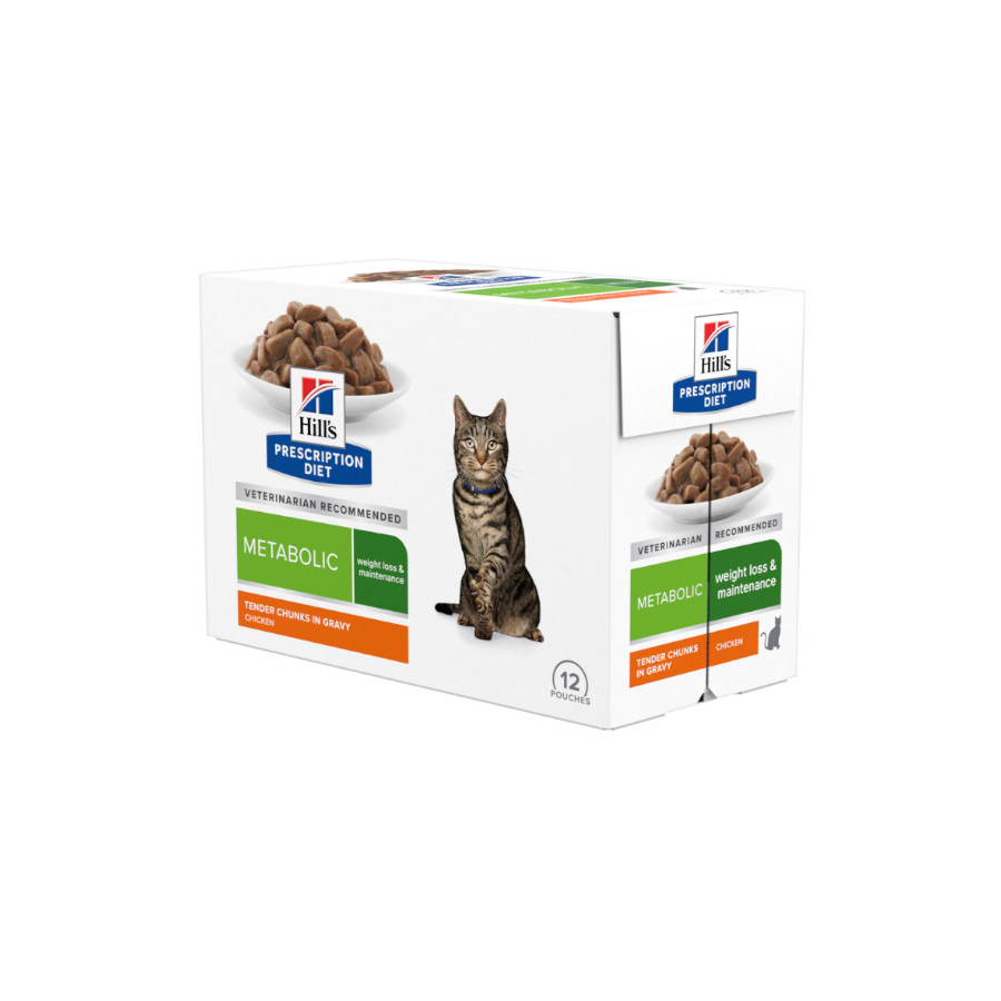 24 saquetas x 85 g Hill's Prescription Diet Metabolic Feline Saquetas - Multipack Pack poupança!
