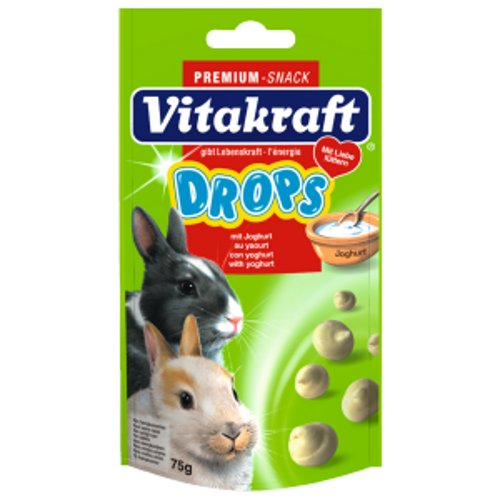Drops com iogurte para coelhos anÃµes Vitakraft