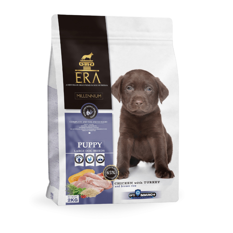 Era Puppy frango ração para cachorros raças grandes