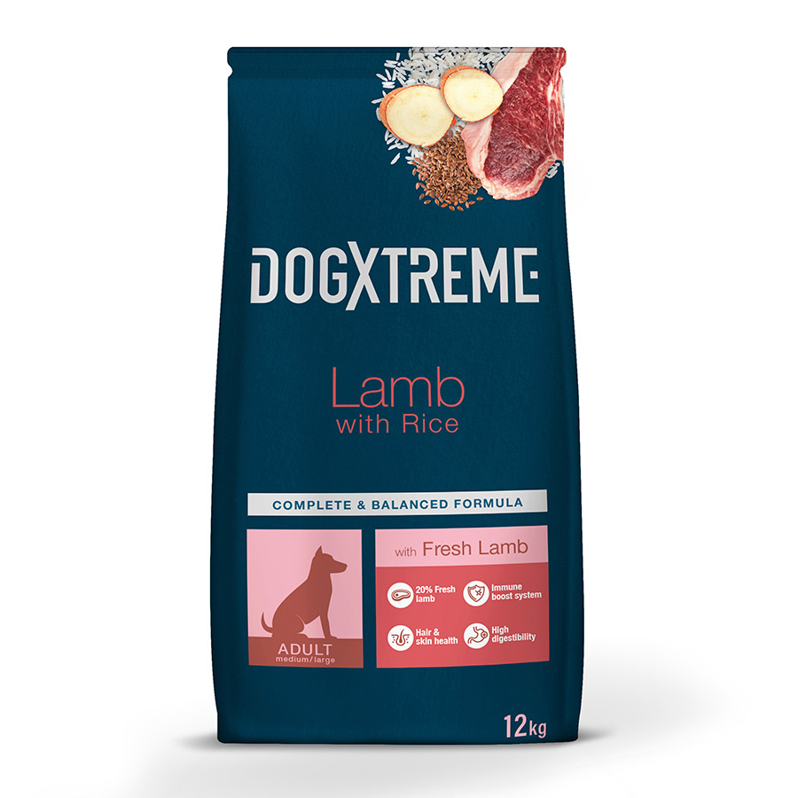 2 x 3 kg Dogxtreme Adult Borrego e Arroz ração para cães Pack poupança!