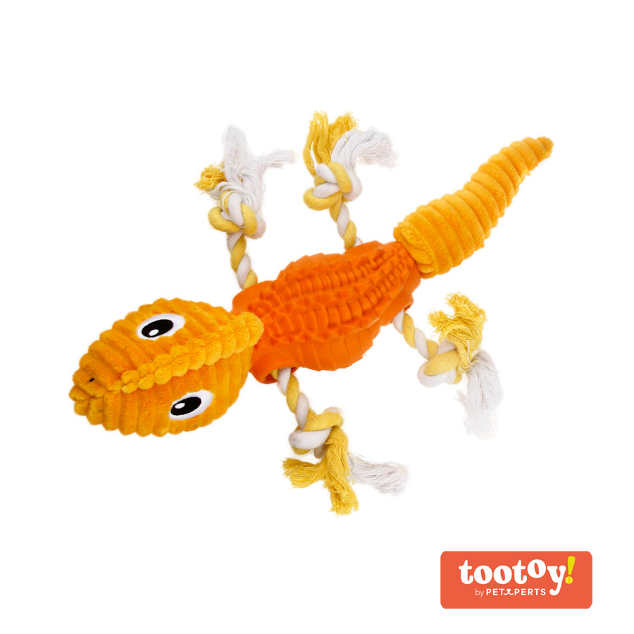 Tootoy! Stretch Salamander Cuddler peluche dispensador de snacks para cães