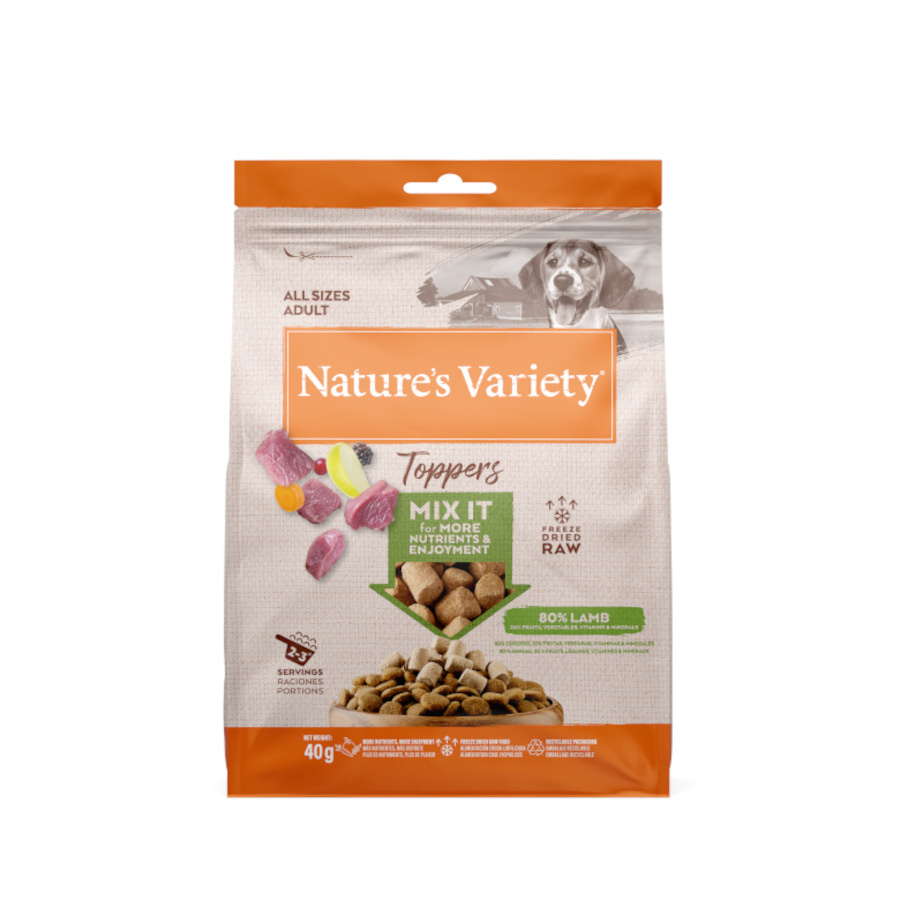 0.04 KG 40 g Nature's Variety Toppers Adult Cordeiro para cães