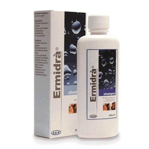 Ermidra Champô cães e gatos com peles sensíveis