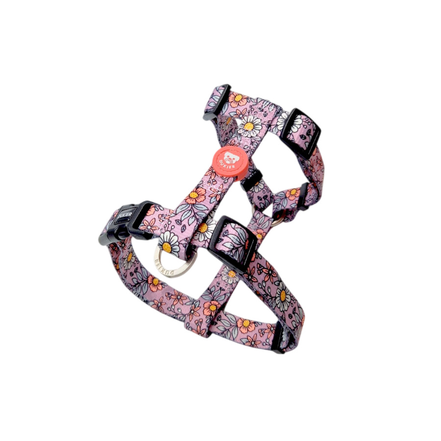 Dukier Flower Power Peitoral Clássico para cães