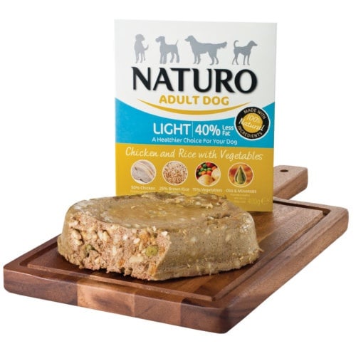 0.4 KG Naturo Light Frango e Arroz terrina para cães