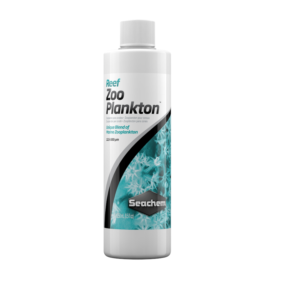 0.025 L Nutrientes de zooplâncton Seachem Reef para corais de aquário