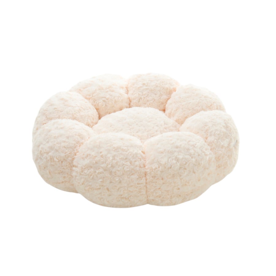 Leeby Sofá Flower Bed Swirl Bege para cães