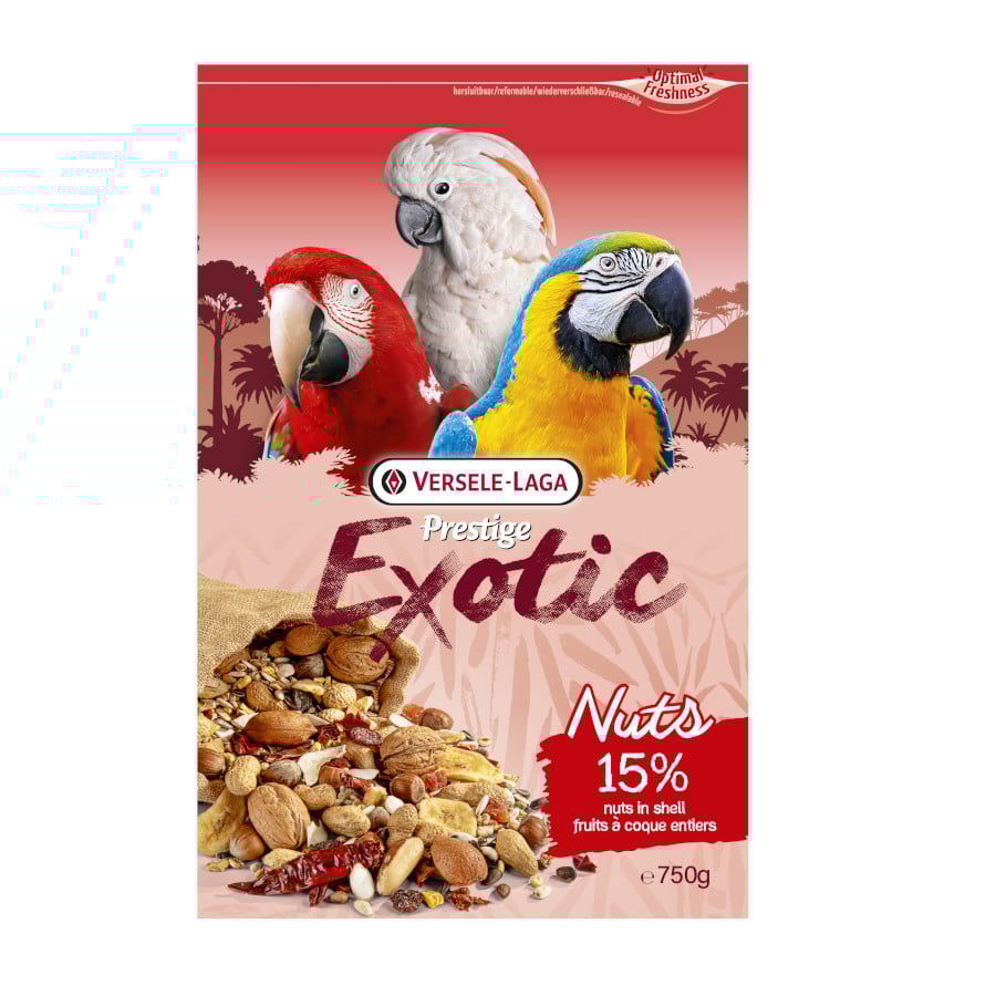 Verserle-Laga Exotic Nuts Snacks para papagaios
