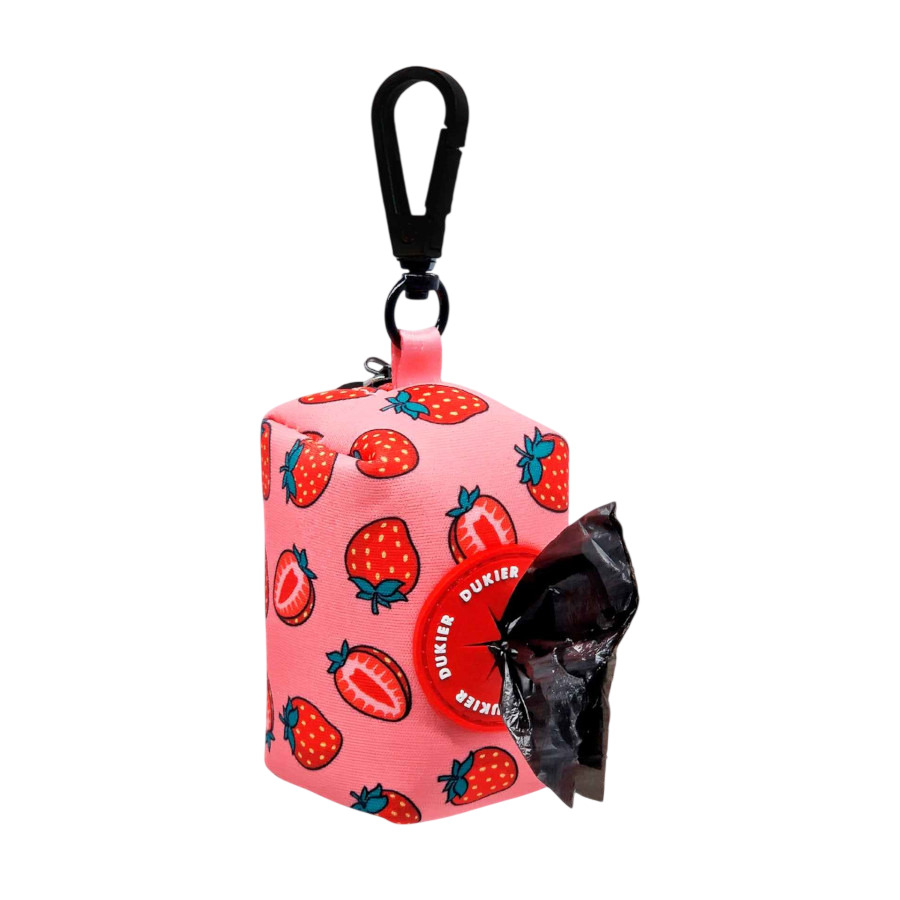 Dukier Porta-sacos estampado Berry Love para cães