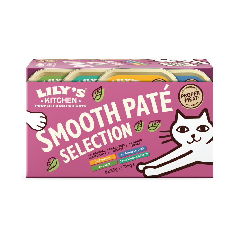 48 terrinas x 85 g Lily's Kitchen Feline Smooth Selection patê terrinas - Multipack Pack poupança!