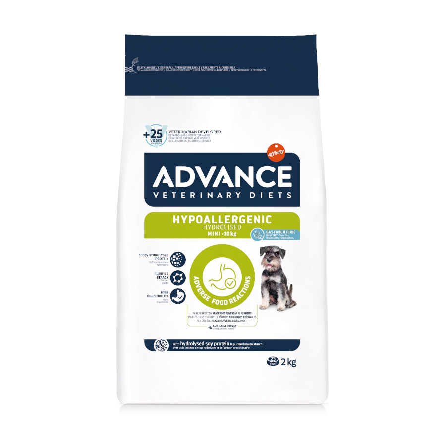 2 KG Advance Veterinary Diets Hypoallergenic Mini ração para cães