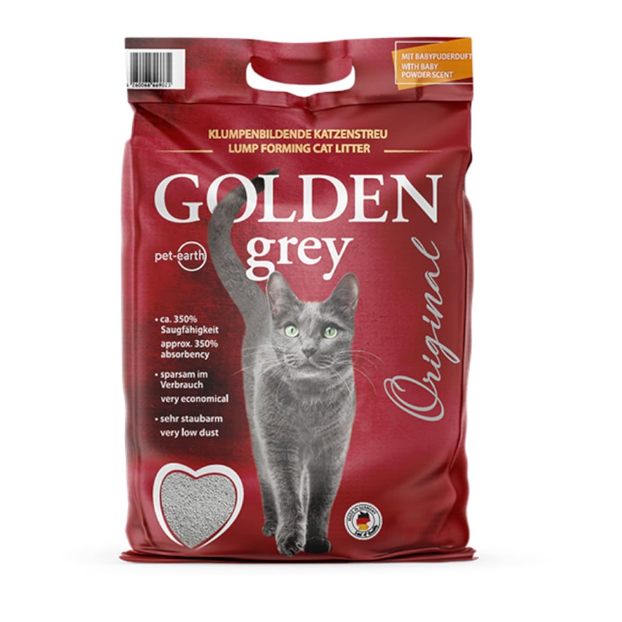 14 kg Golden Grey Areia Fina Aglomerante para gatos