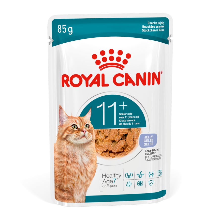 85 g Royal Canin Ageing +11 Alimento Húmido em Gelatina para gatos sénior