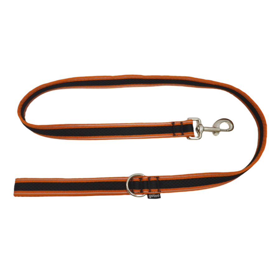 Gotoo Trela mesh laranja refletora para cães
