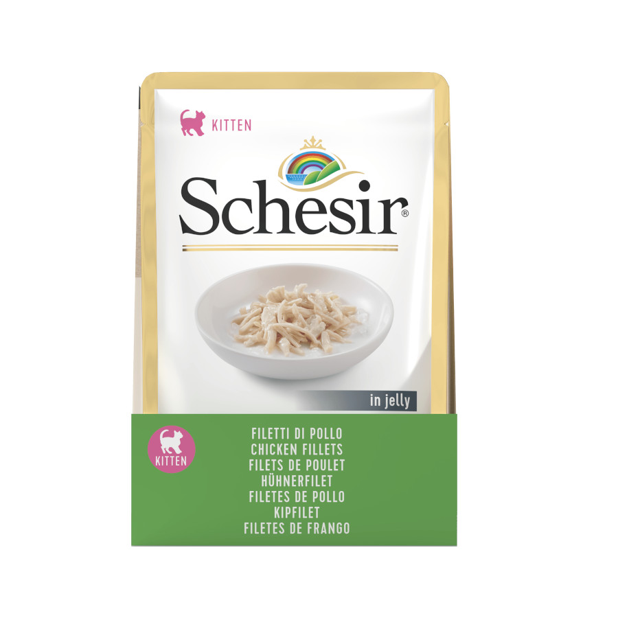 85 g Schesir Kitten Frango saqueta para gatinhos