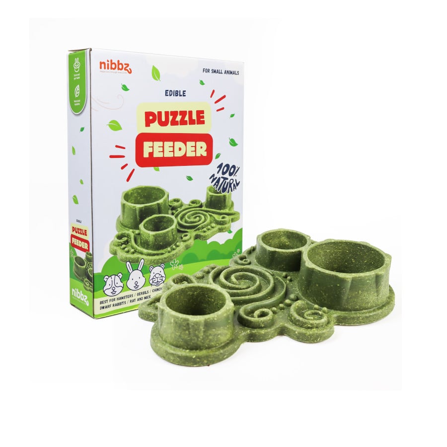 Nibbz Comedouro Puzzle Suplemento alimentar para roedores
