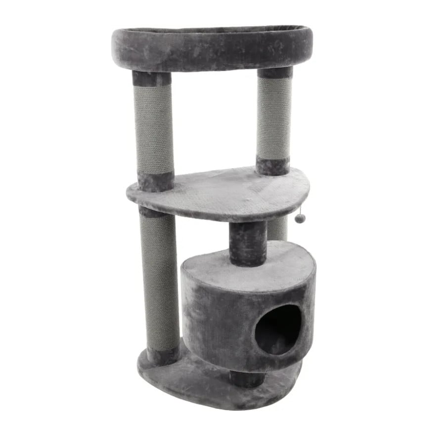 Flamingo Cory Árvore Arranhador Cinza para gatos