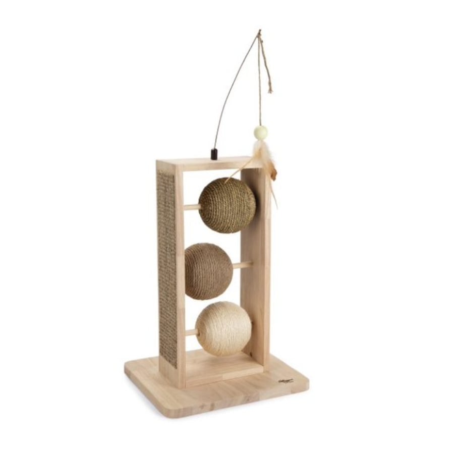 Designed by Lotte Lomax Esfera Brinquedo Interativo de Madeira para gatos