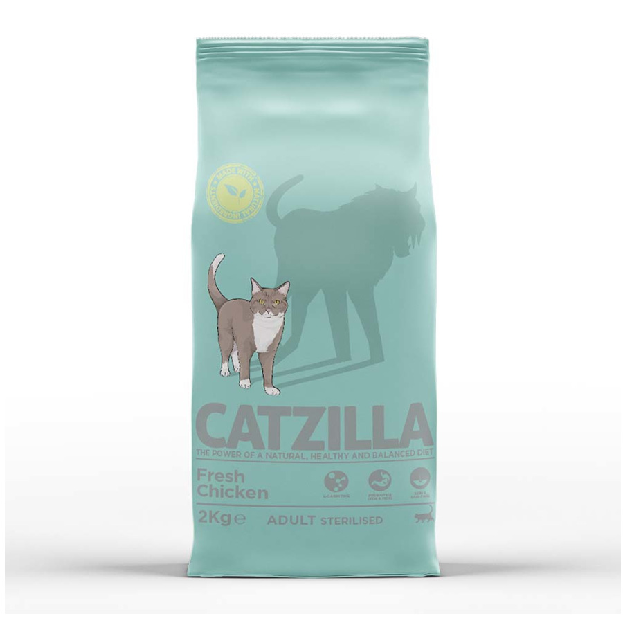 2 x 6 kg Catzilla Adult Sterilised Ração para Gatos Esterilizados Pack poupança!
