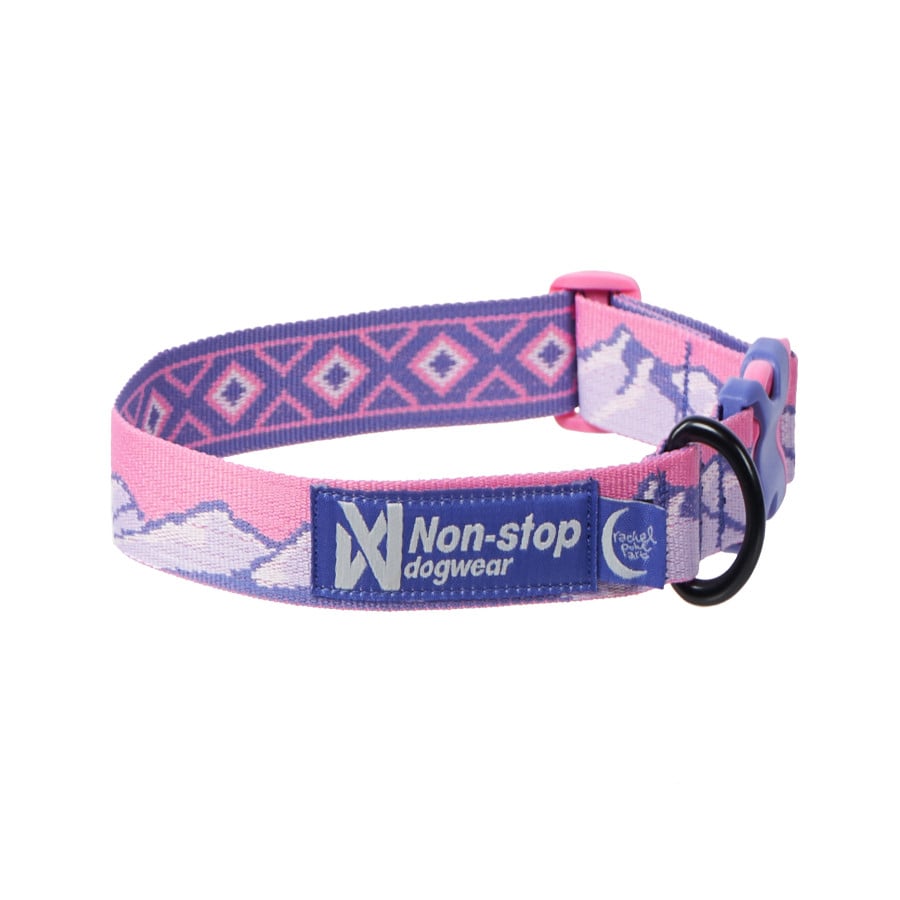 Non-stop Dogwear Coleira Roxa e Rosa para cães