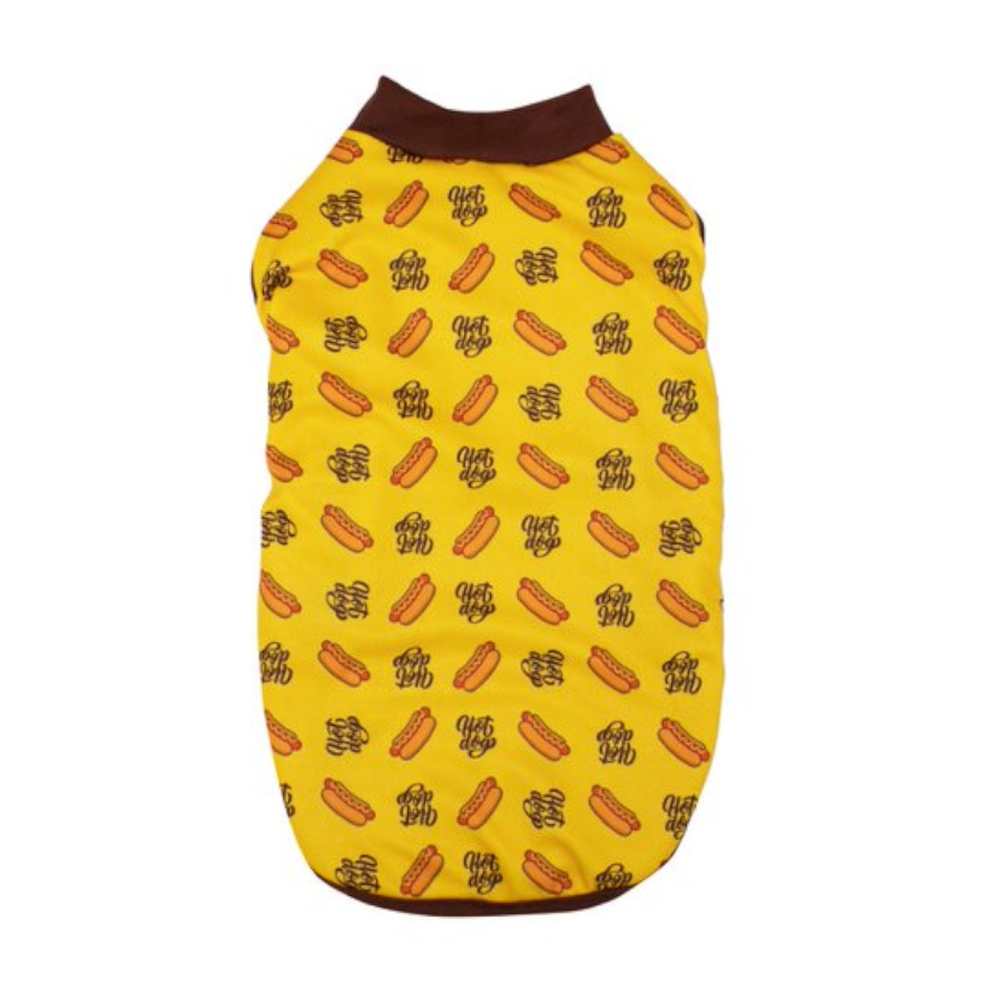 Outech Fleece Hot Dog Camisola Amarela para cães