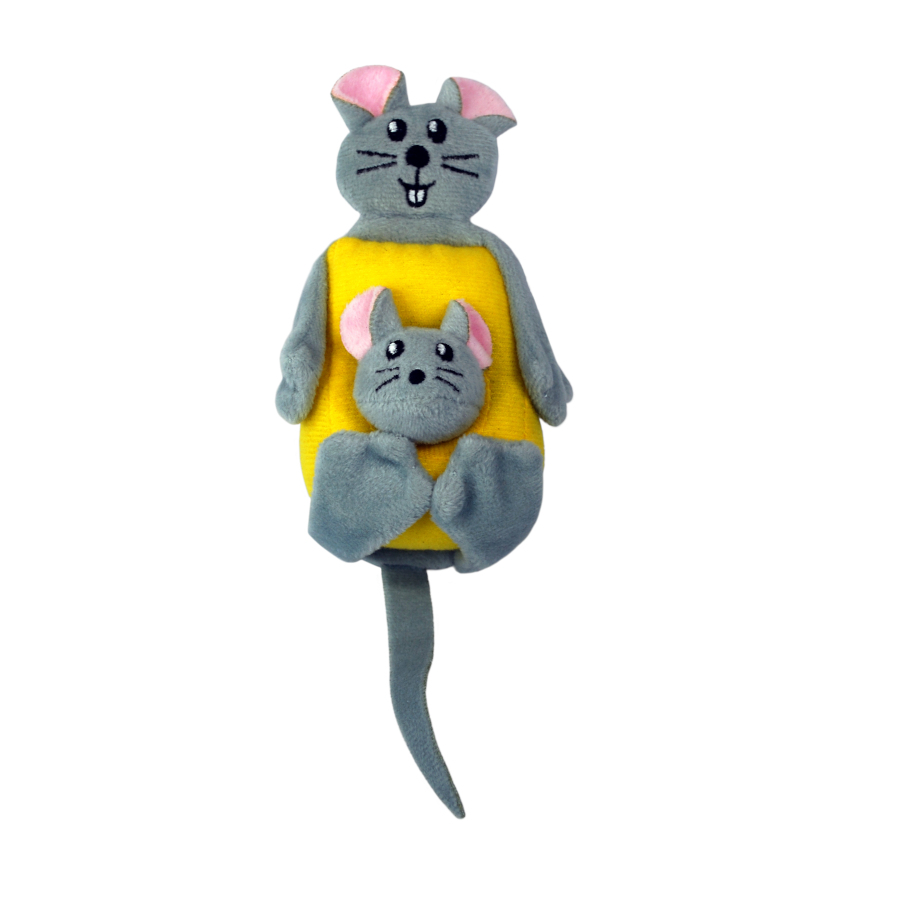 Kong Pull-A-Partz Cheezy Rato de brinquedo para gatos