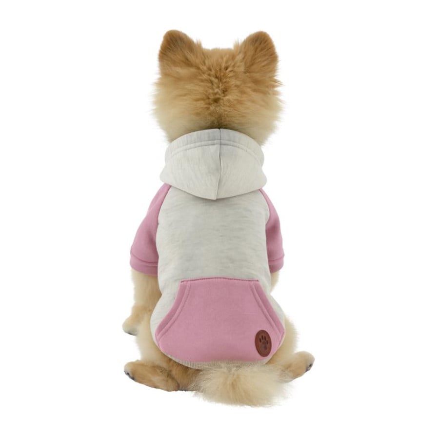 Outech Camisola com capuz rosa para cães