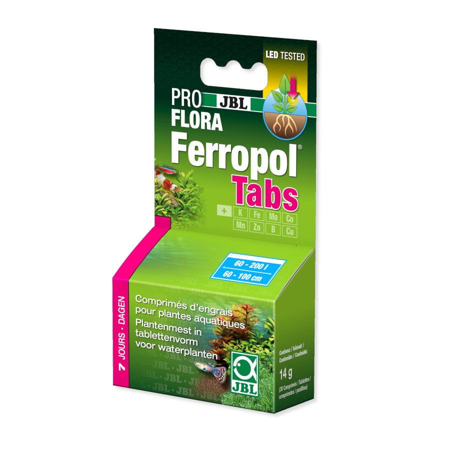 JBL Proflora Ferropol Comprimidos de fertilizantes vegetais para aquários de água doce