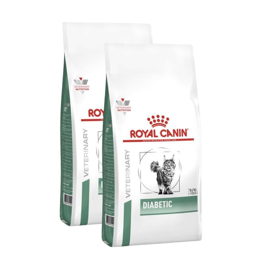 2 x 3.5 kg Royal Canin Veterinary Diabetic ração para gatos Pack poupança!