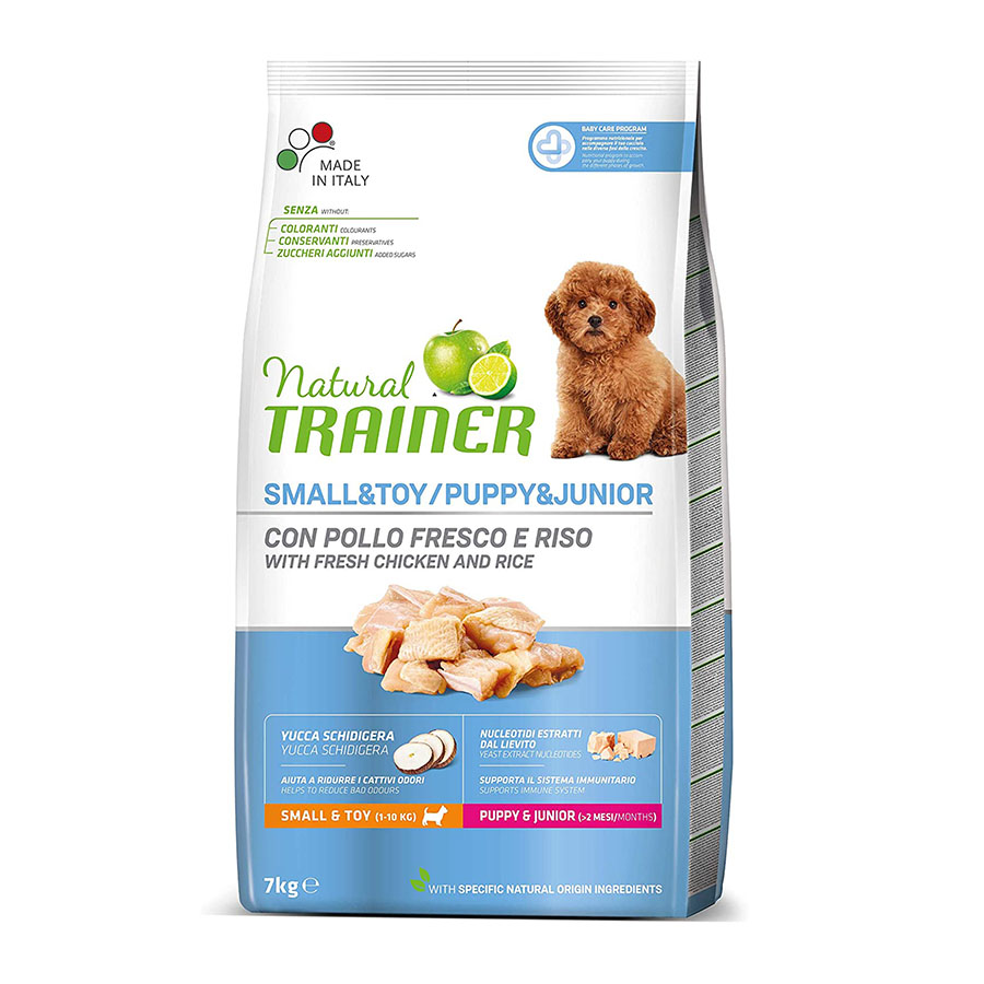 2 KG Natural Trainer Puppy/Junior&Mini/Toy Frango ração para cães
