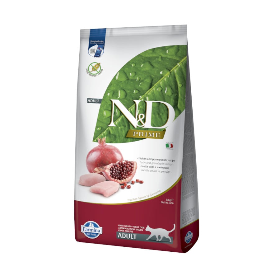 10 KG 10 kg Farmina N&D Prime Adult Pienso Pollo y Granada para gatos