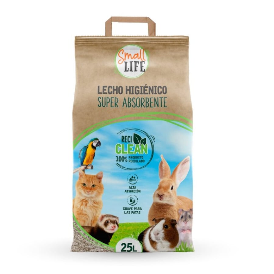 Small Life Areia Super Absorvente de Celulose para animais de estimação