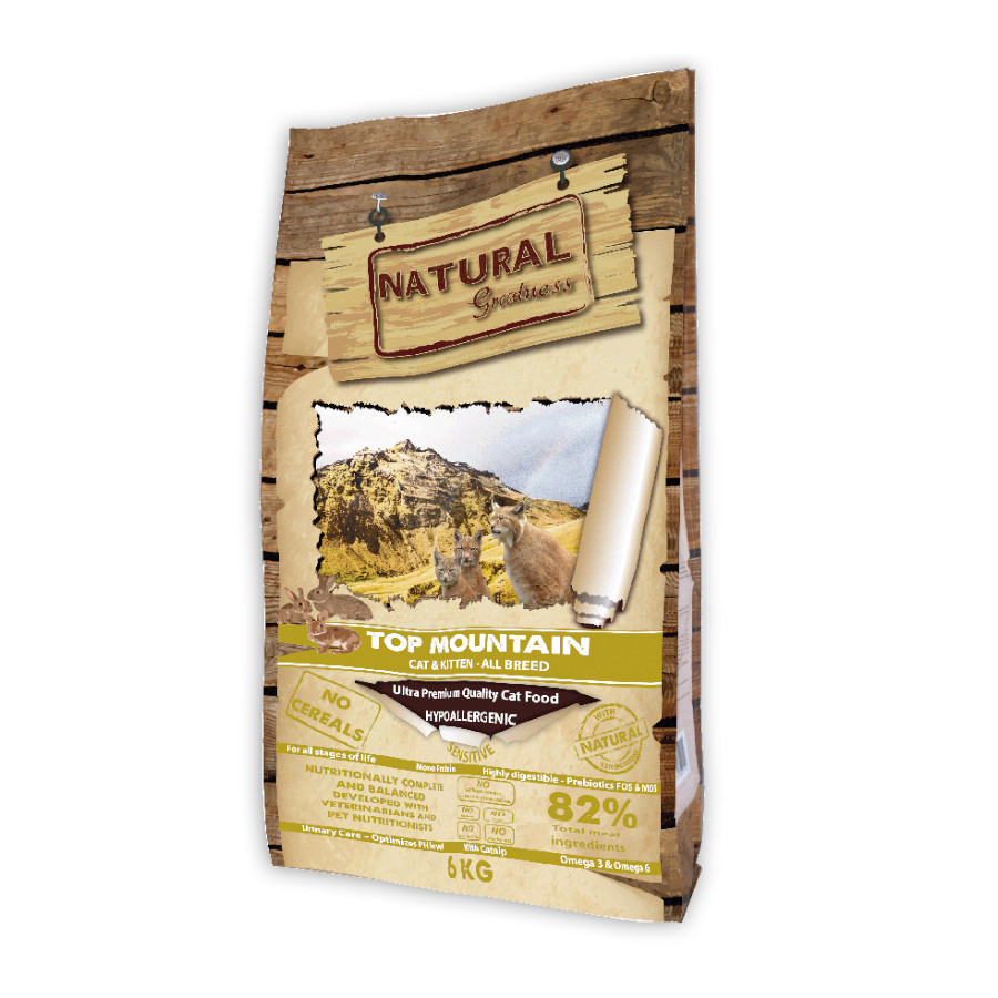 6 kg Natural Greatness Top Mountain ração para gatos