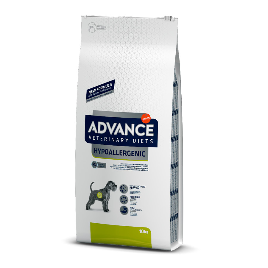 10 KG Advance Veterinary Diets Hypoallergenic ração para cães