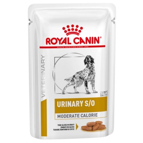 12 saquetas x 100 g Royal Canin Urinary Moderate Calorie saquetas para cães