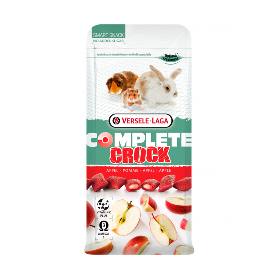 0.05 KG Versele-Laga Complete Crock Guloseimas Maçã para roedores