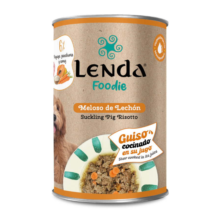 400 g Lenda Refogado de Leitão lata para cães
