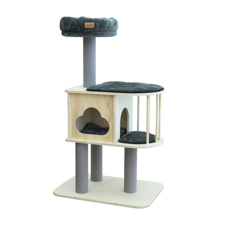 Leeby Cloud Collection torre arranhadora com cama nido para gatos