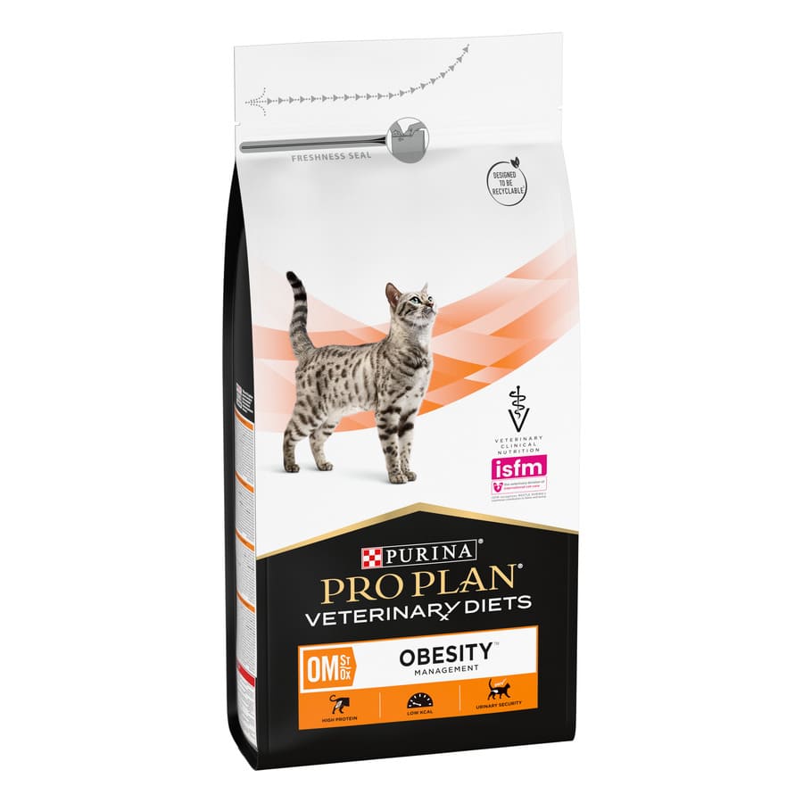1.5 KG Pro Plan Veterinary Diets Obesity Management OM ração para gatos