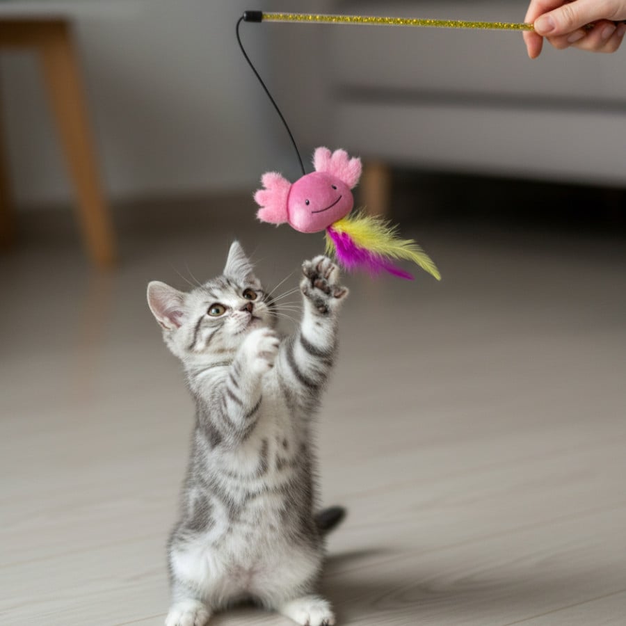 Tootoy! Kitten Vara axolote para gatos