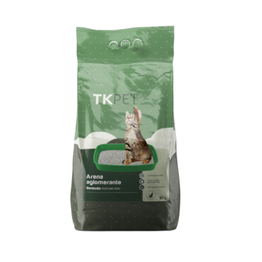 10 L 10 L TK-Pet Arena Aglomerante de Bentonita y Pino para Gatos