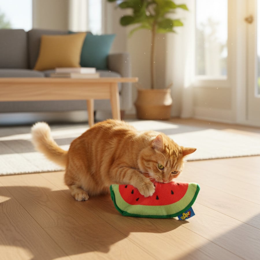 BAM! Peluche Melancia com catnip para gatos