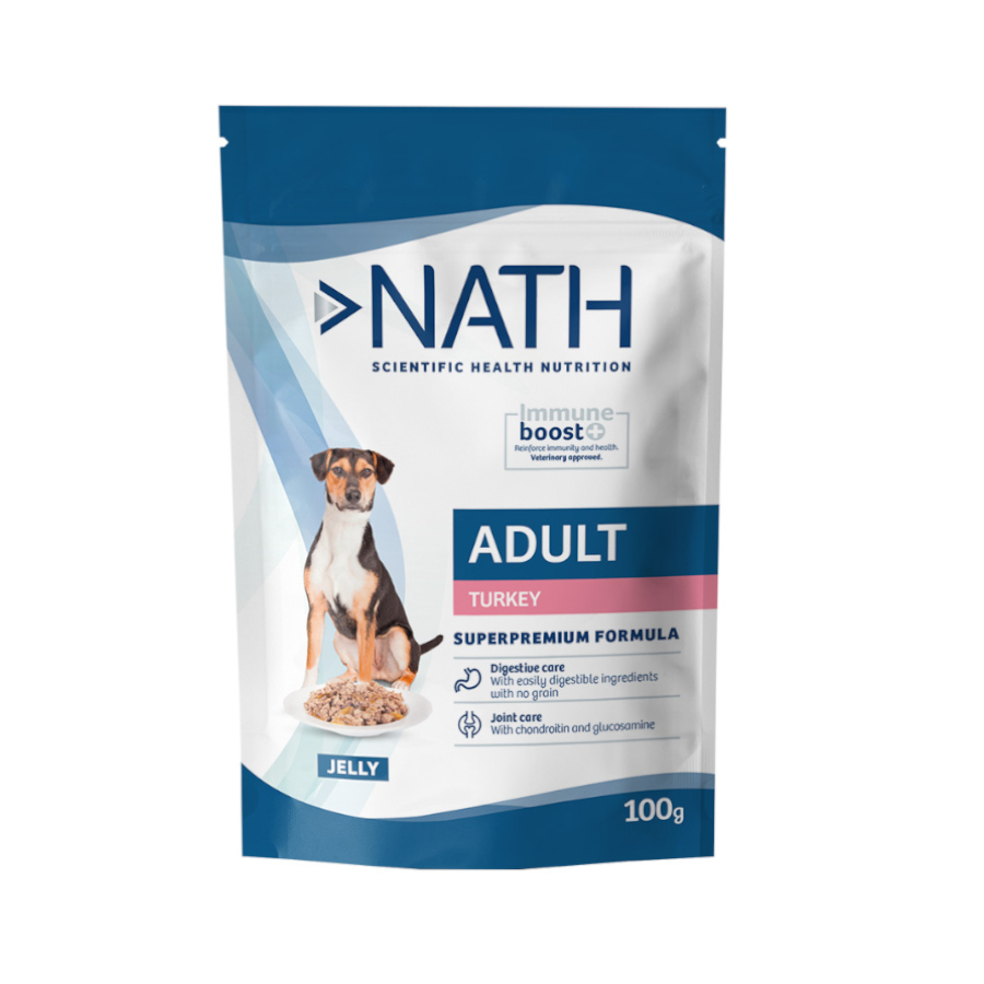 100 g Nath Adult Peru em Gelatina saquetas para cães