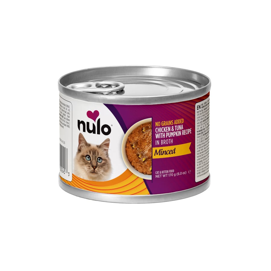 0.17 KG 170 g Nulo Minced Comida húmida de Frango e Atum com Abóbora em lata para gatos